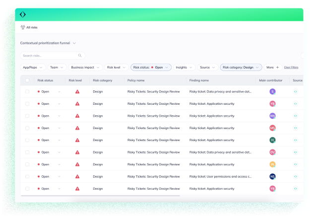 Apiiro software design platform

